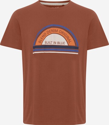 T-Shirt BLEND en marron : devant