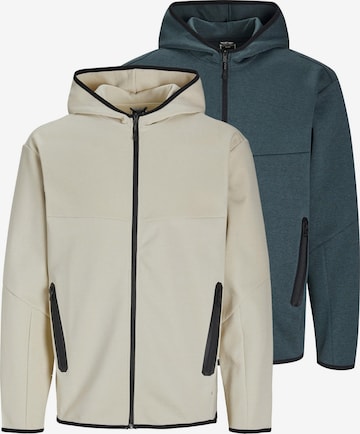 JACK & JONES Sweatjacke 'Fusion' in Blau: Vorderseite