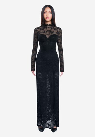 OW Collection Festkjole 'ADELLE' i sort: forside