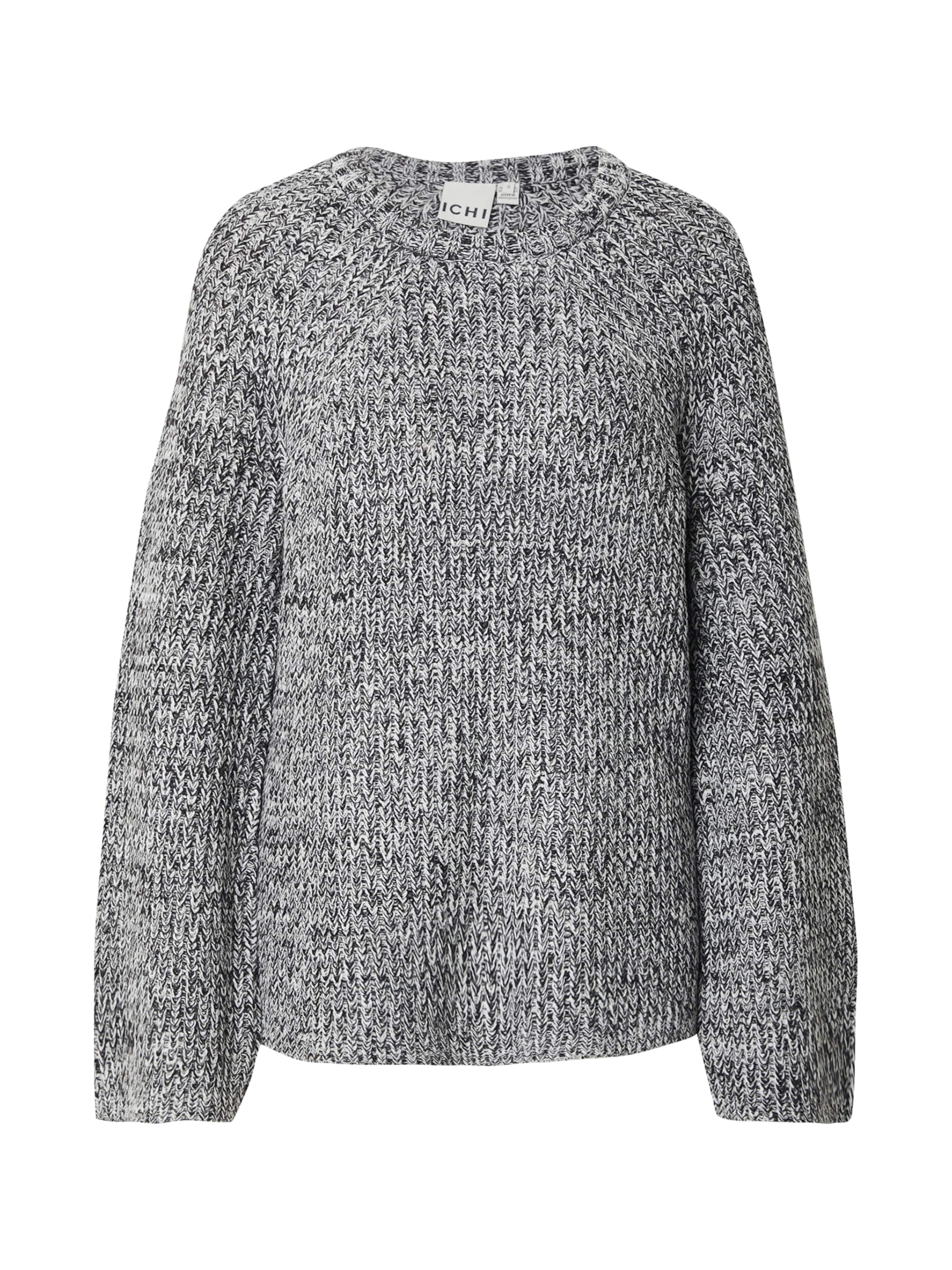 ICHI Trui 'IHDAFODIL' in Zwart: voorkant