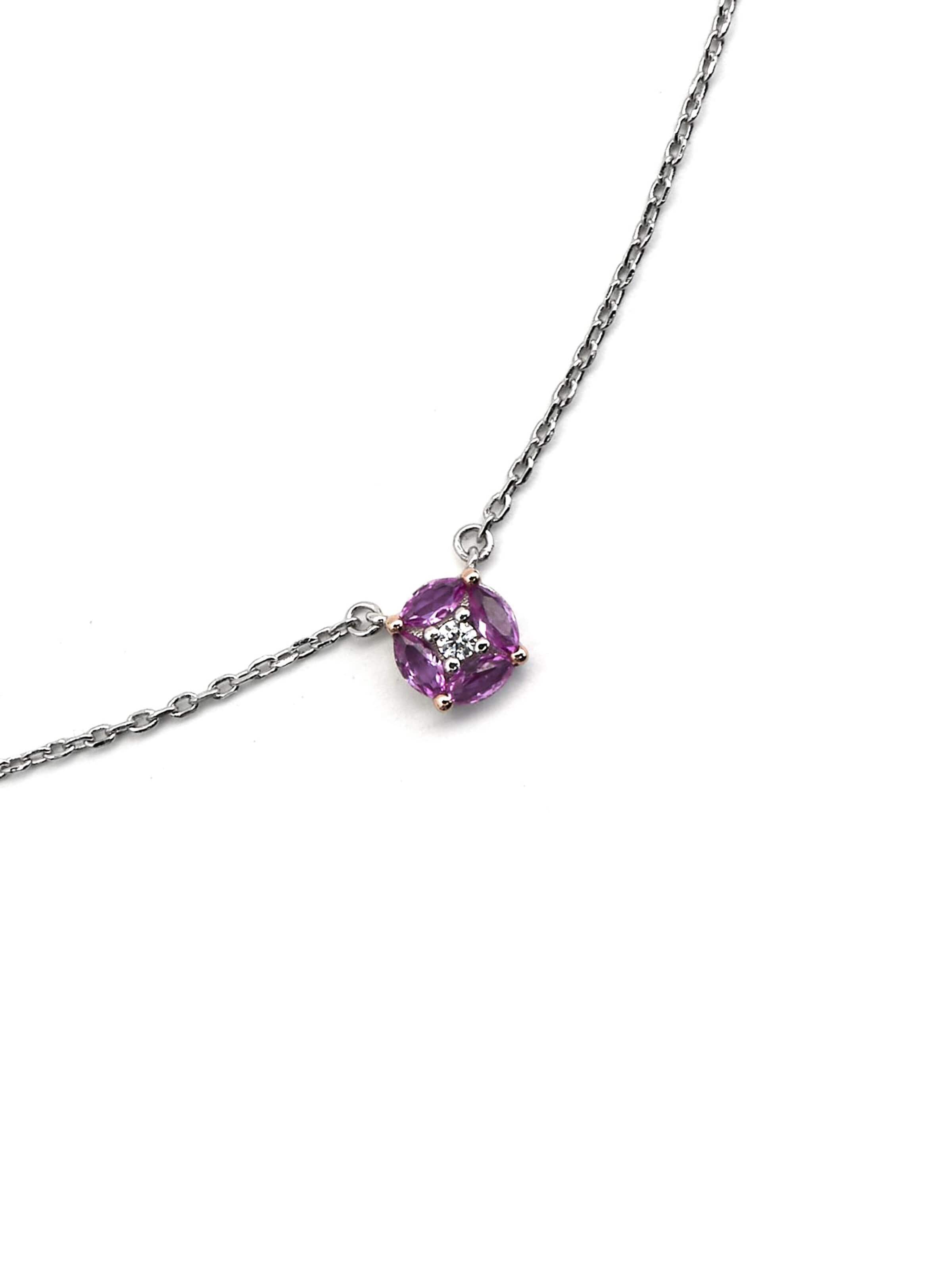 Luxenter Necklace 'Siankho' in Pink