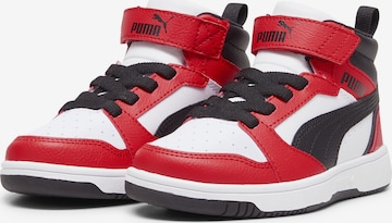 PUMA Rebound V6 Mid Sneakers in Weiß: Vorderseite