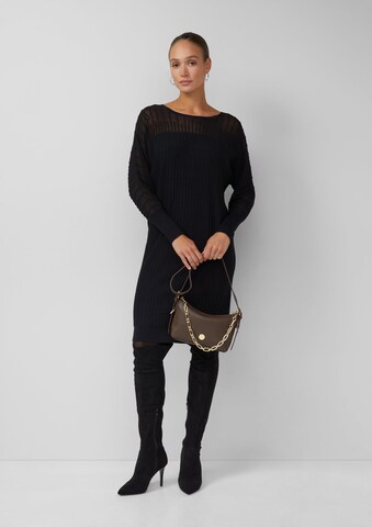 s.Oliver Gebreide jurk in Zwart