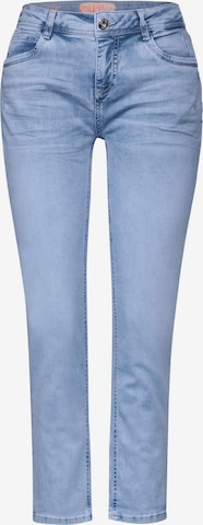 Coupe slim Jean STREET ONE en bleu : devant