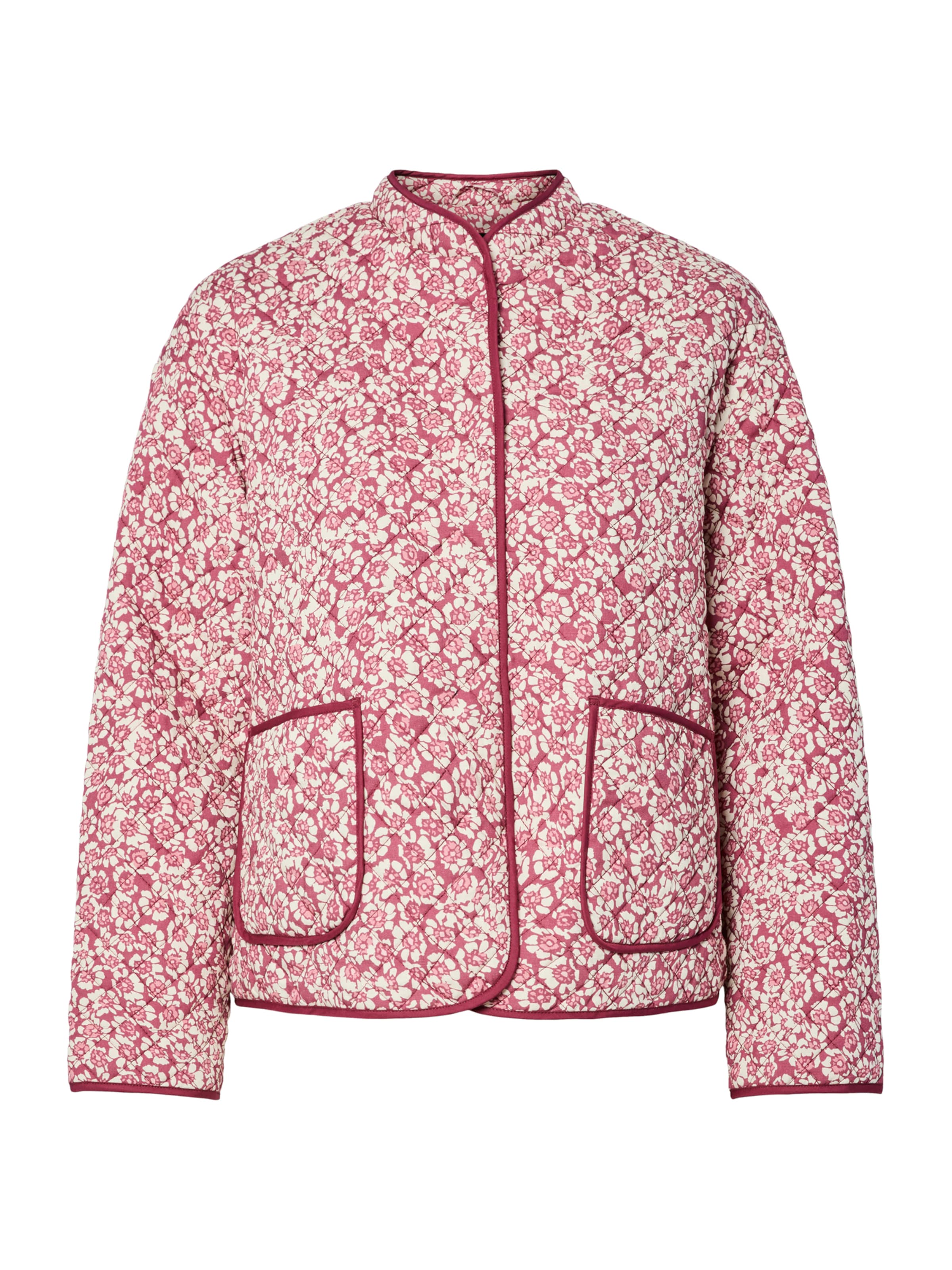 PIECESPrijelazna jakna 'PCRikke' - roza boja: prednji dio