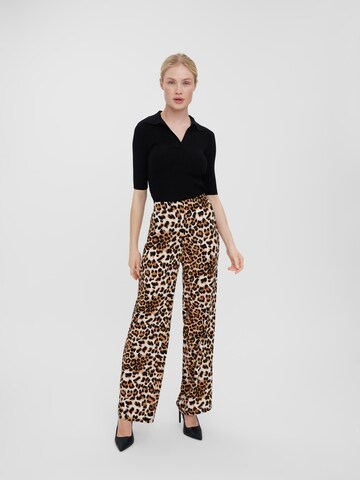 VERO MODA Loosefit Broek 'Simply' in Bruin