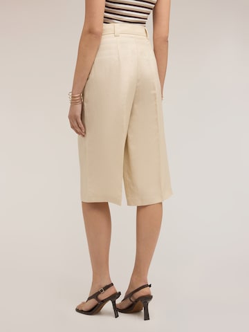 MOTIVI Wide leg Broek in Beige