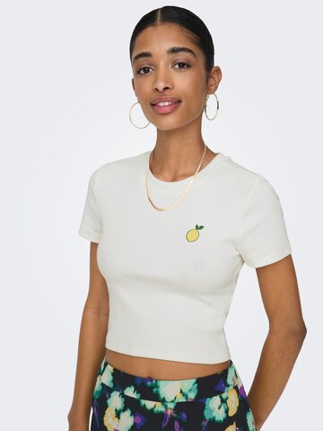 T-shirt 'ONLFRUITY' ONLY en blanc