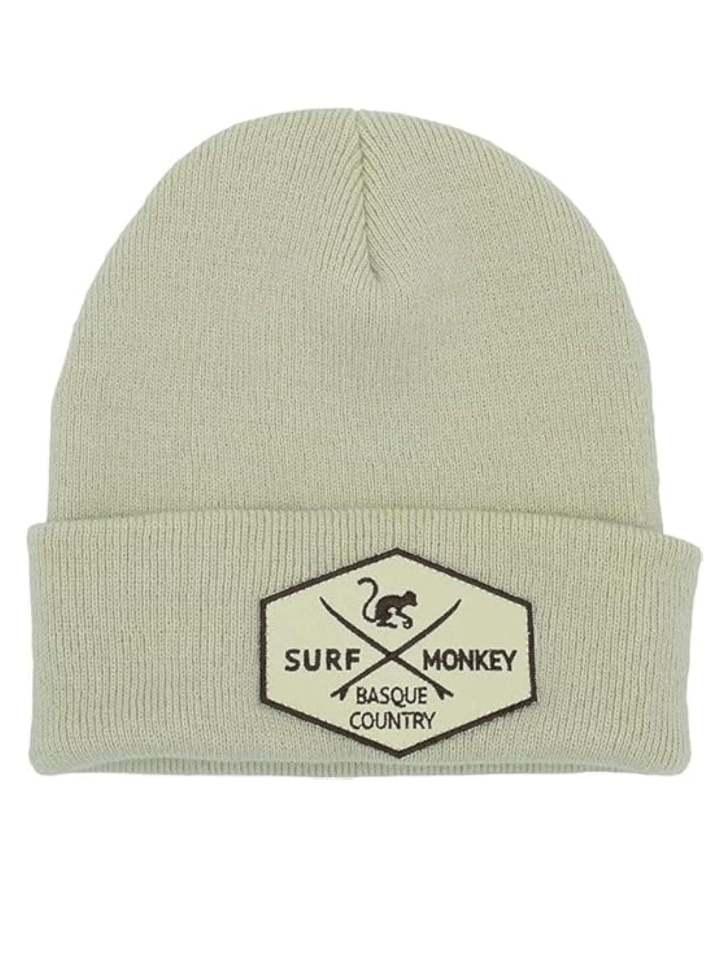 Berretto di Surf Monkey in beige: frontale