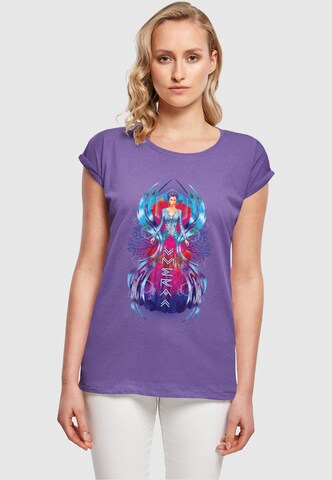 ABSOLUTE CULT T-Shirt 'Aquaman - Mera Dress' in Lila: predná strana