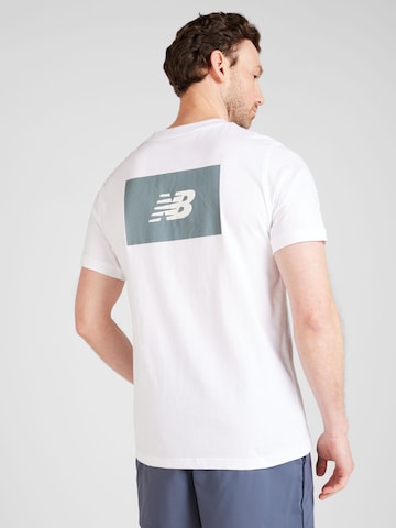 new balance T-Shirt 'Essentials' in Weiß: predná strana
