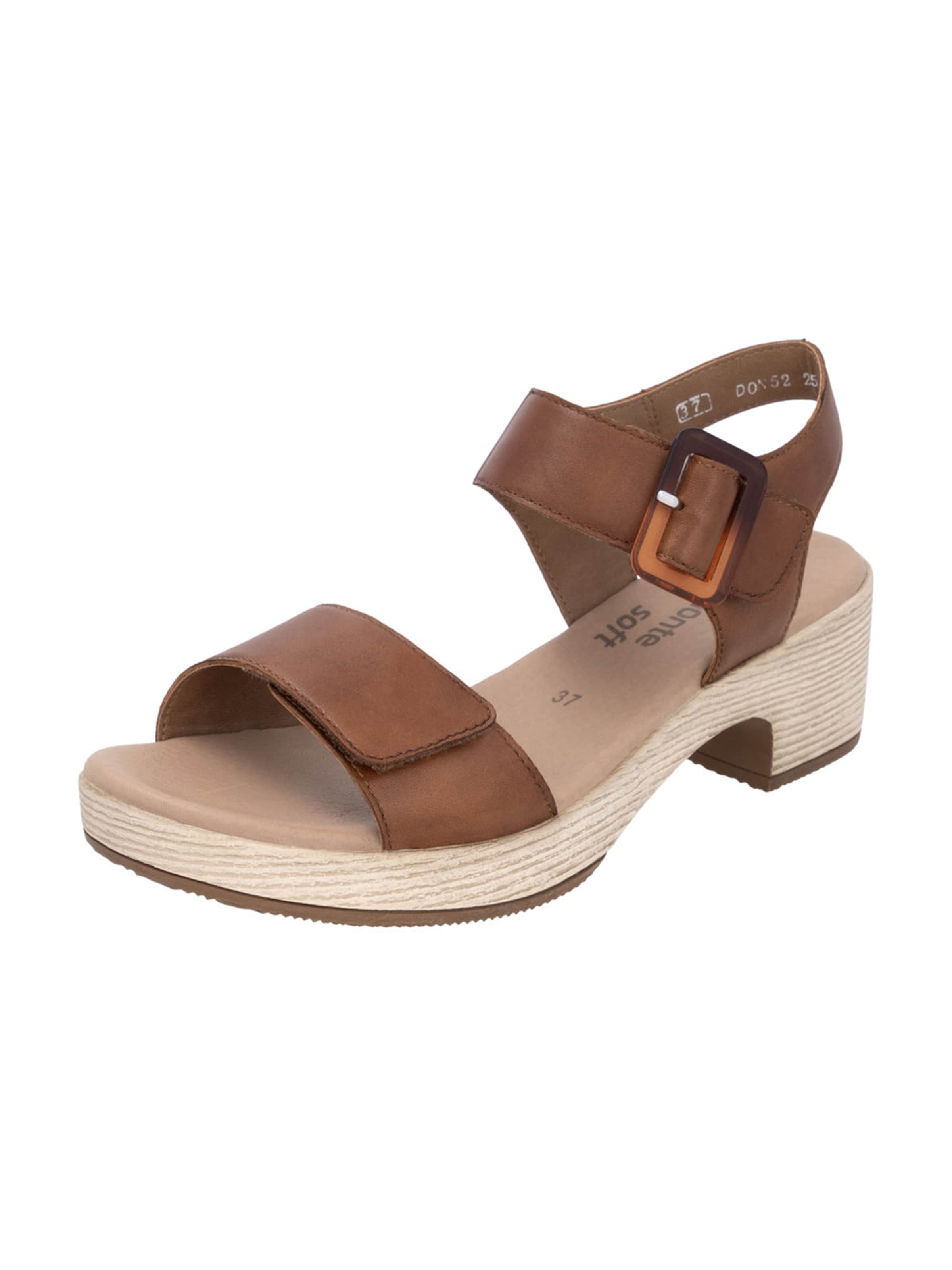 REMONTE Sandále - Hnedá: predná strana