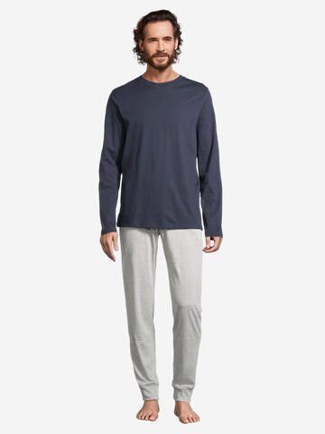 SCHIESSER Pyjama lang 'Night & Home' in Grau