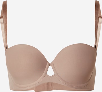 TRIUMPH Bustier BH 'Pure' i brun: forside