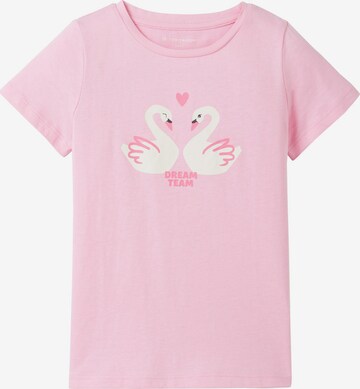 T-Shirt TOM TAILOR en rose : devant