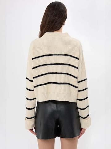 Hiccup Oversized trui in Beige