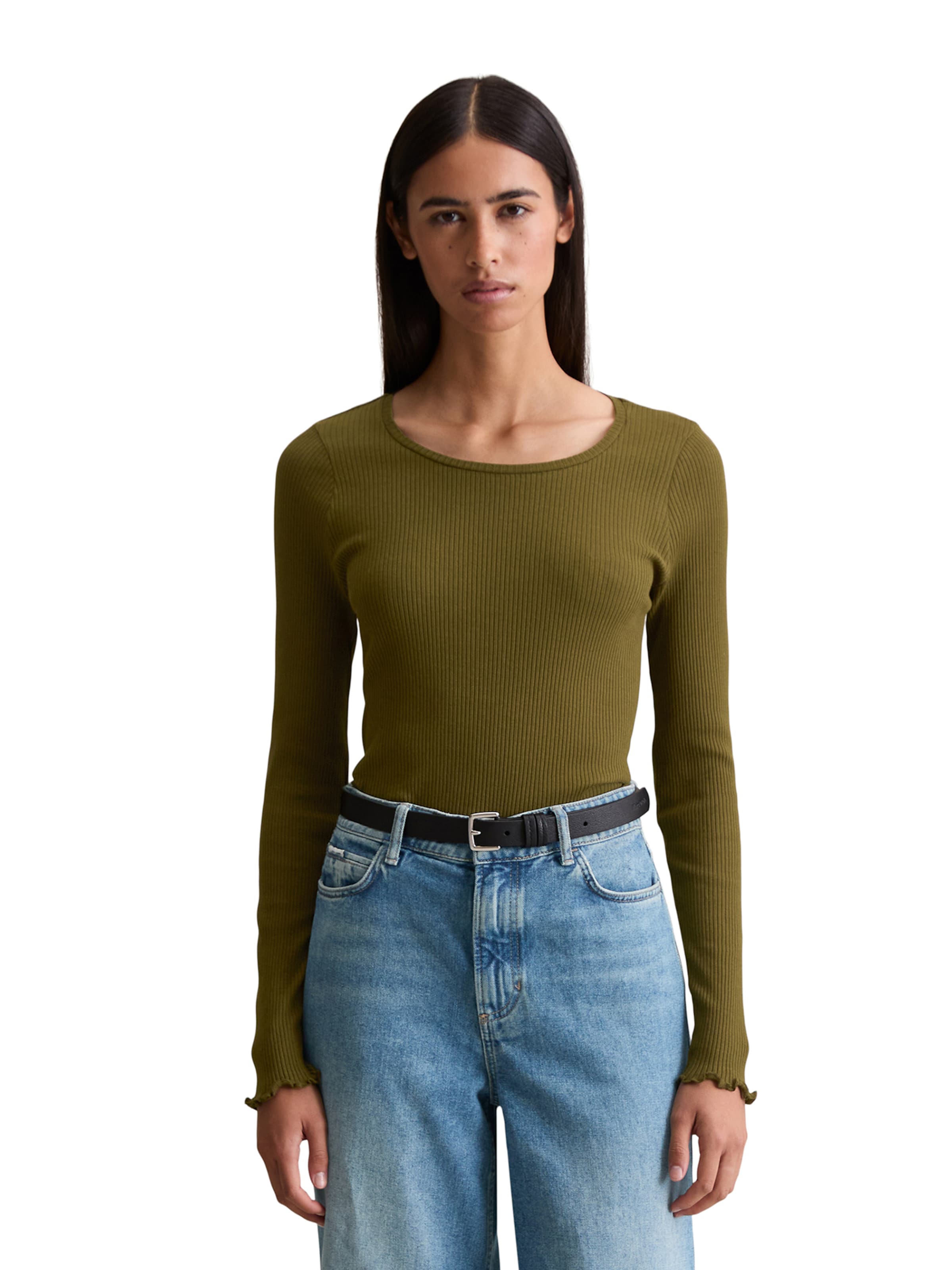Marc O'Polo DENIM Shirt in Green: front