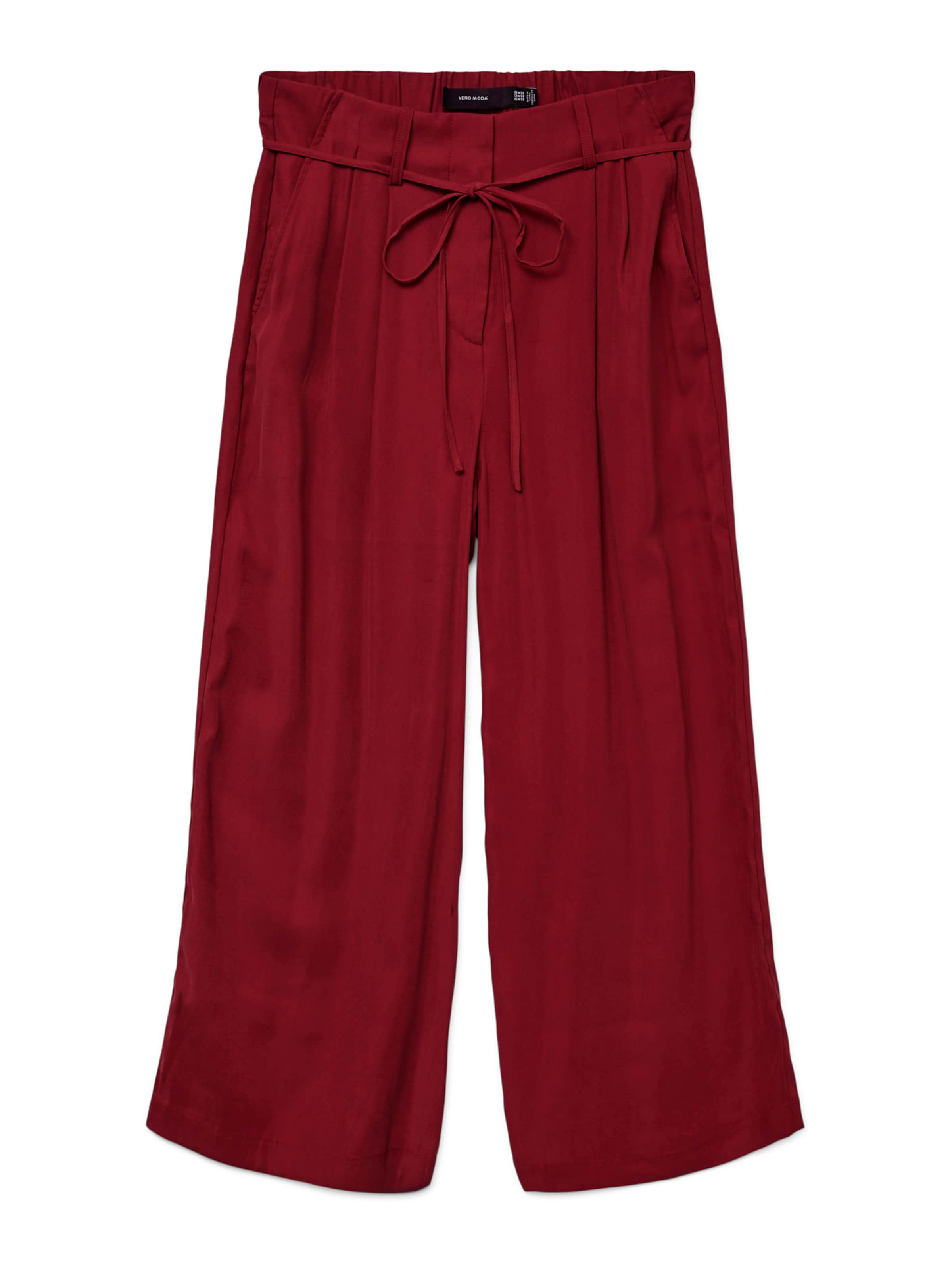 Wide Leg Pantalon à pince 'VMTANYA' VERO MODA en rouge : devant