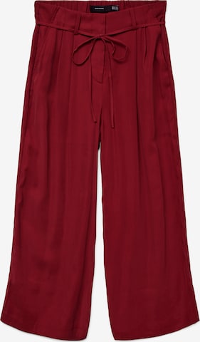 VERO MODA Брюки со складками 'VMTANYA' в Красный: спереди