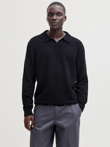JACK & JONES Pulóver 'JPRBLAMAVERICK' - fekete: elől