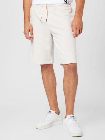 GUESS Regular Pants 'CLOVIS' in White: front