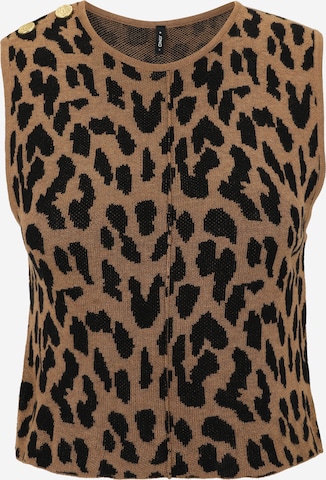 Top brodat 'ONLVIENNA' de la Only Petite pe maro: față