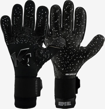 KEEPERsport Athletic Gloves in Black: front