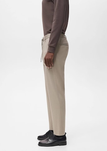 MANGO MAN Slim fit Pants 'Polen' in Grey