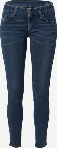 DIESEL Skinny Jeans 'SLANDY' in Blauw: voorkant