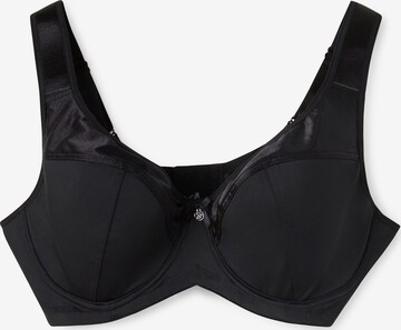 SHEEGO T-shirt Bra in Black: front