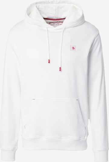 SCOTCH & SODA Sweatshirt 'Essential' em arando / branco, Vista do produto