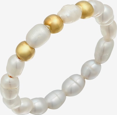 ELLI Bague en or / blanc perle, Vue avec produit