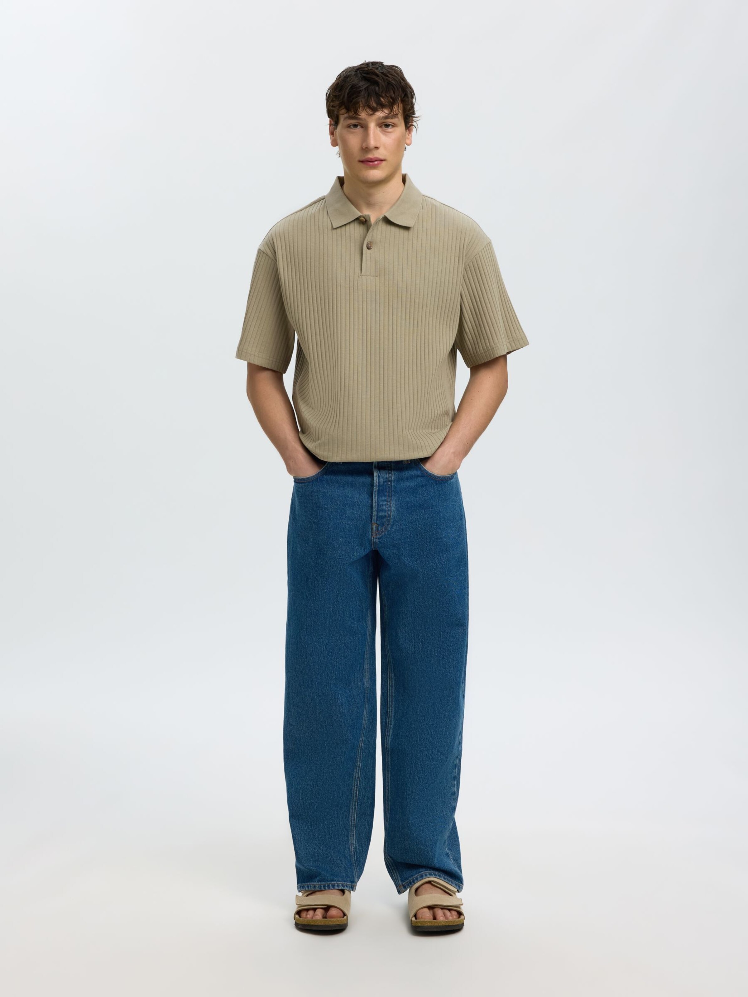 T-Shirt SELECTED en vert