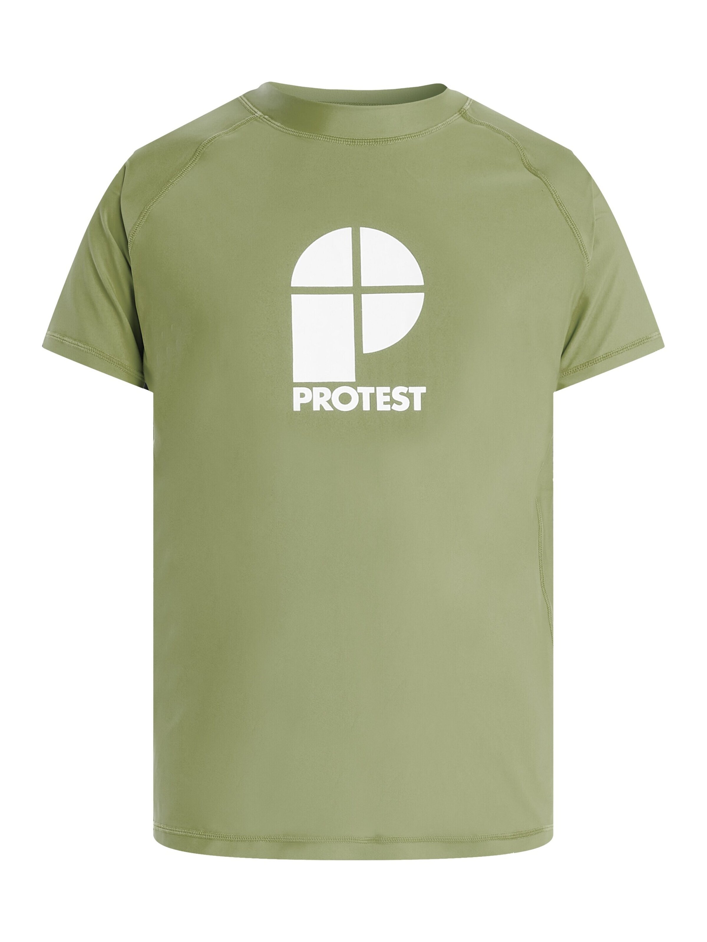 PROTEST Functioneel shirt 'PRTCATERS' in Groen: voorkant