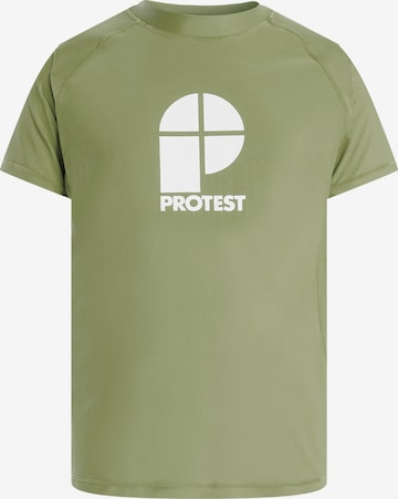 PROTEST Functioneel shirt 'PRTCATERS' in Groen: voorkant