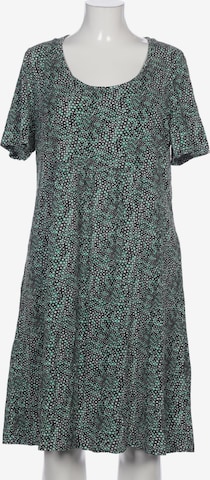 Green Cotton Dress in 4XL in Green: front