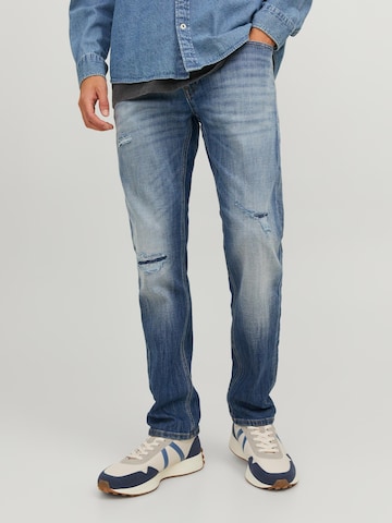 Regular Jeans 'Mike' de la JACK & JONES pe albastru: față