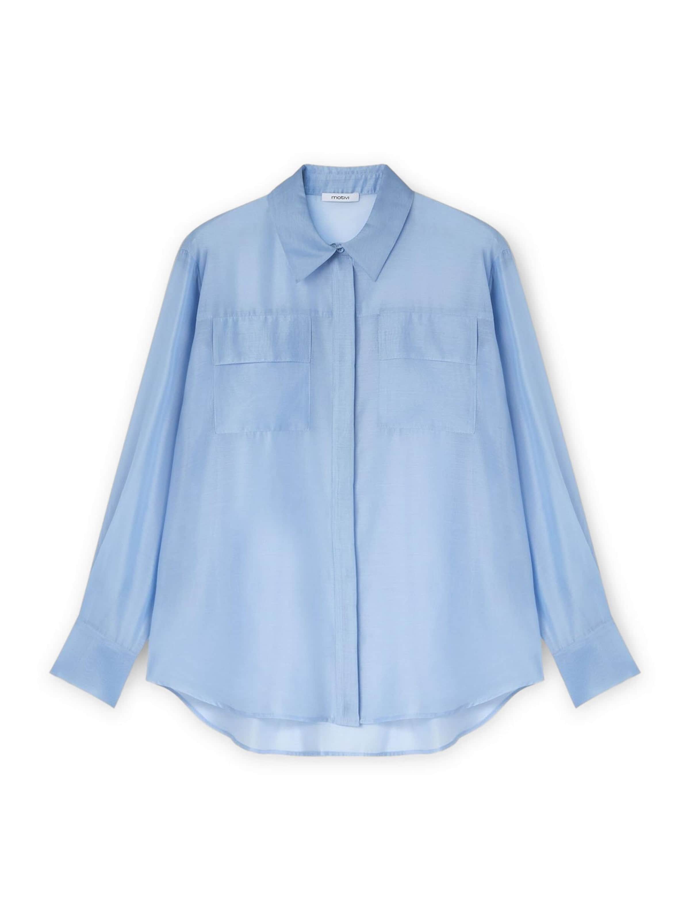 MOTIVI Shirt in Blauw: voorkant