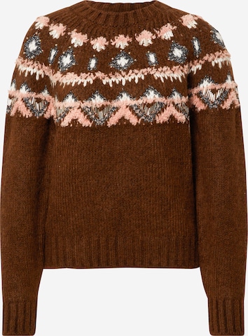 VERO MODA Sweater 'MARLEY' in Brown: front