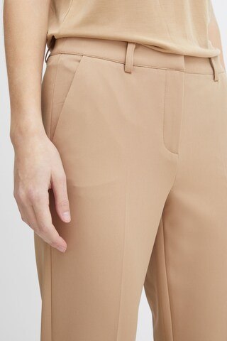 ICHI Slimfit Hose 'LEXI' in Braun