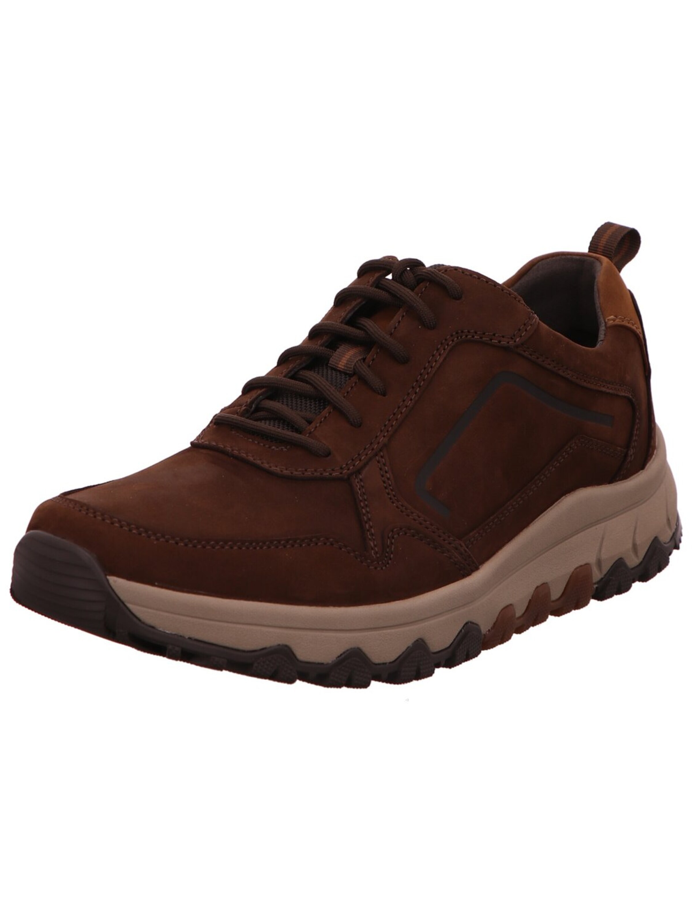 GABOR Baskets basses 'Sneaker Herren 8005.10.03 Rauleder in braun' en 42 en marron, Vue avec produit