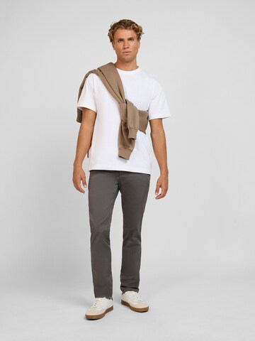 yazubi Slim fit Chino Pants 'Dustin' in Grey