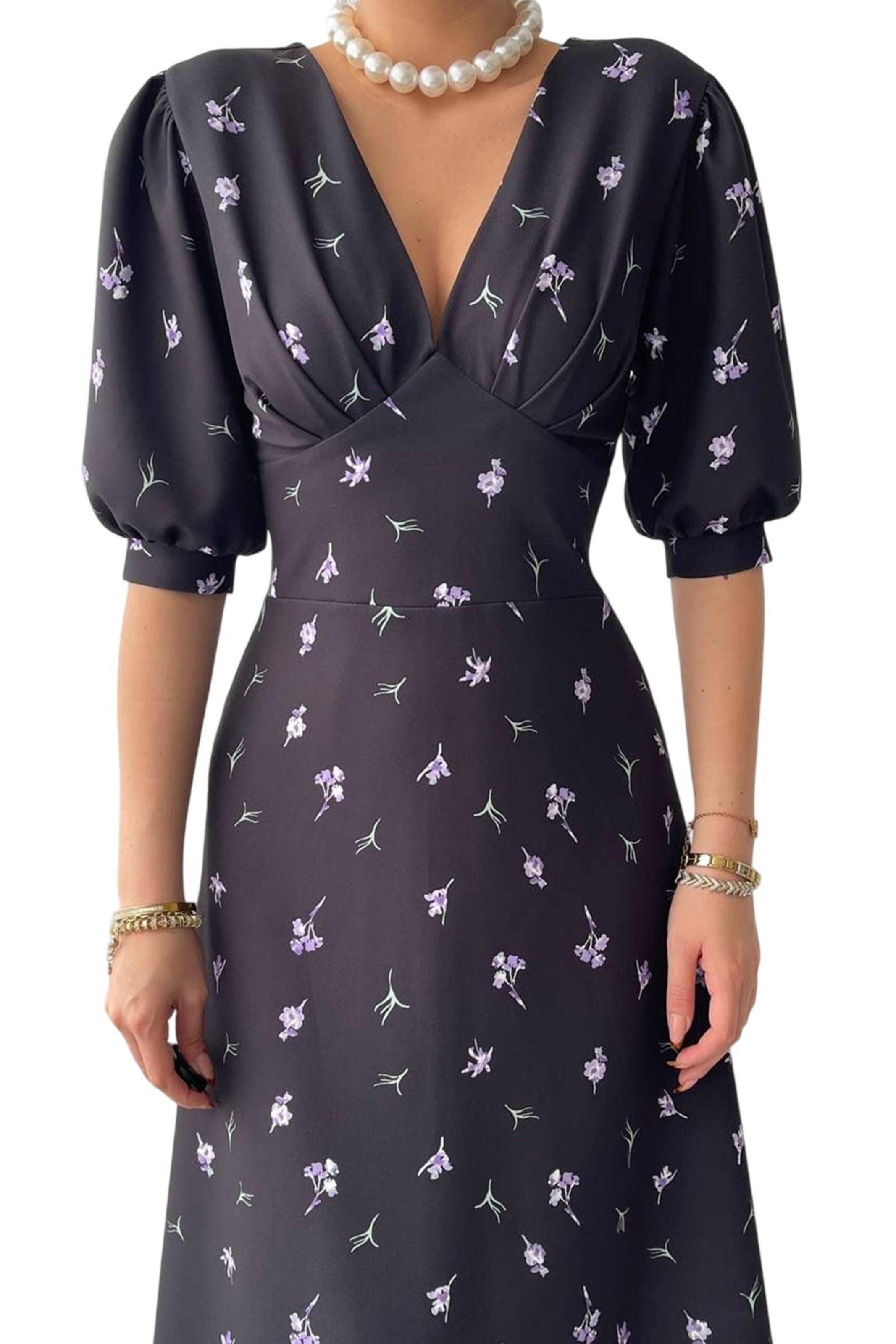 WOMAN VISION Shirt dress in Black