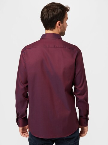 ETERNA - Ajuste regular Camisa de negocios en rojo