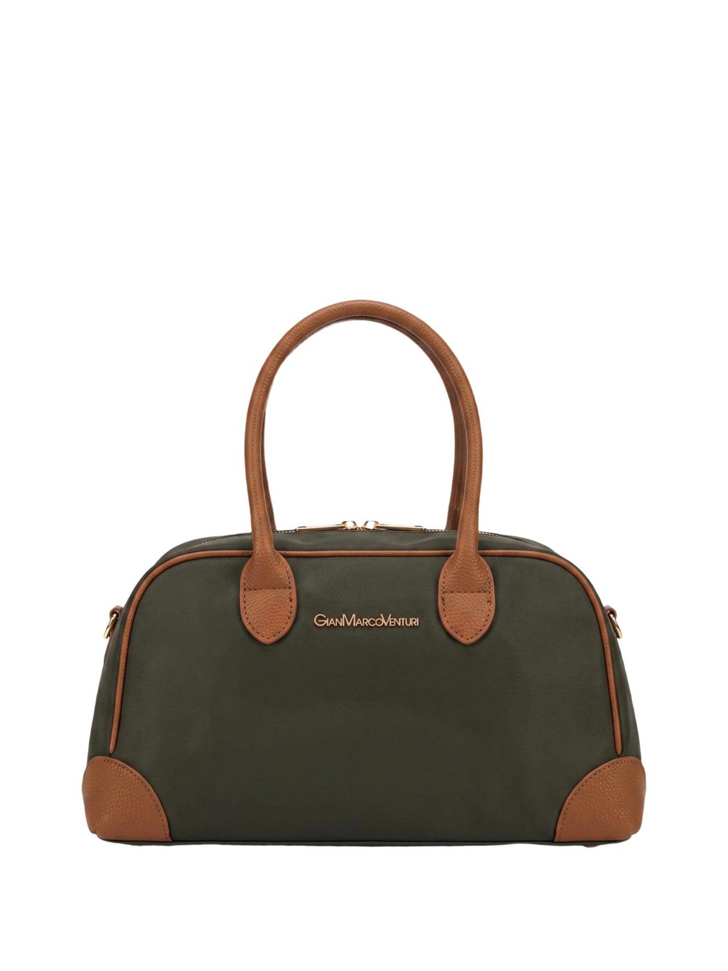 Borsa a spalla di GianMarco Venturi in verde: frontale