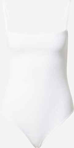 Abercrombie & Fitch - Body camiseta en blanco: frente