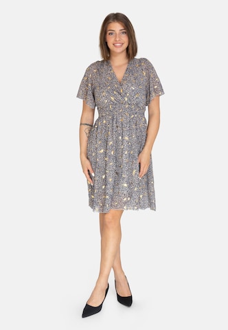 Elara Kleid in Blau: Vorderseite