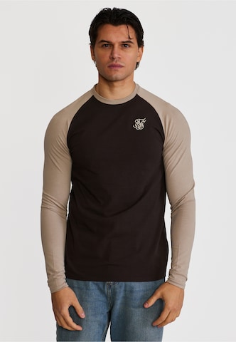 SikSilk - Camiseta en marrón: frente