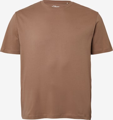s.Oliver T-Shirt in Braun: Vorderseite