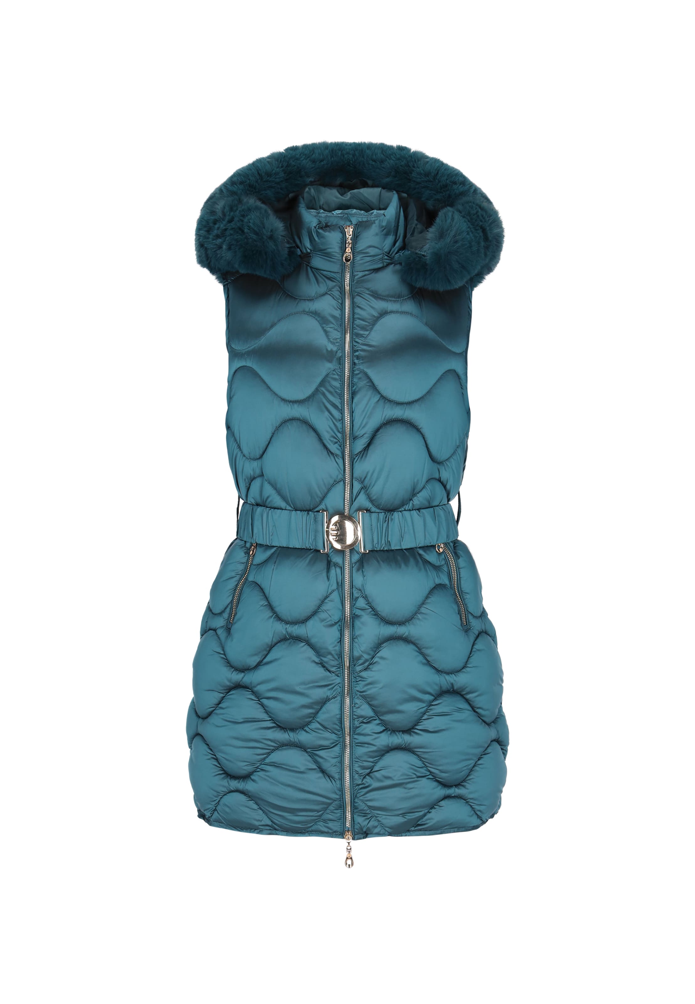 faina Weste in Grün: Vorderseite